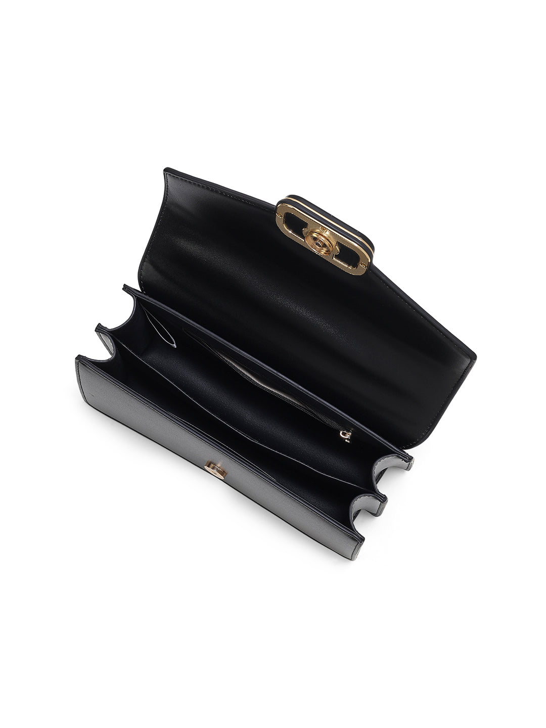 Mayfair Flap Medium Satchel Bag Black