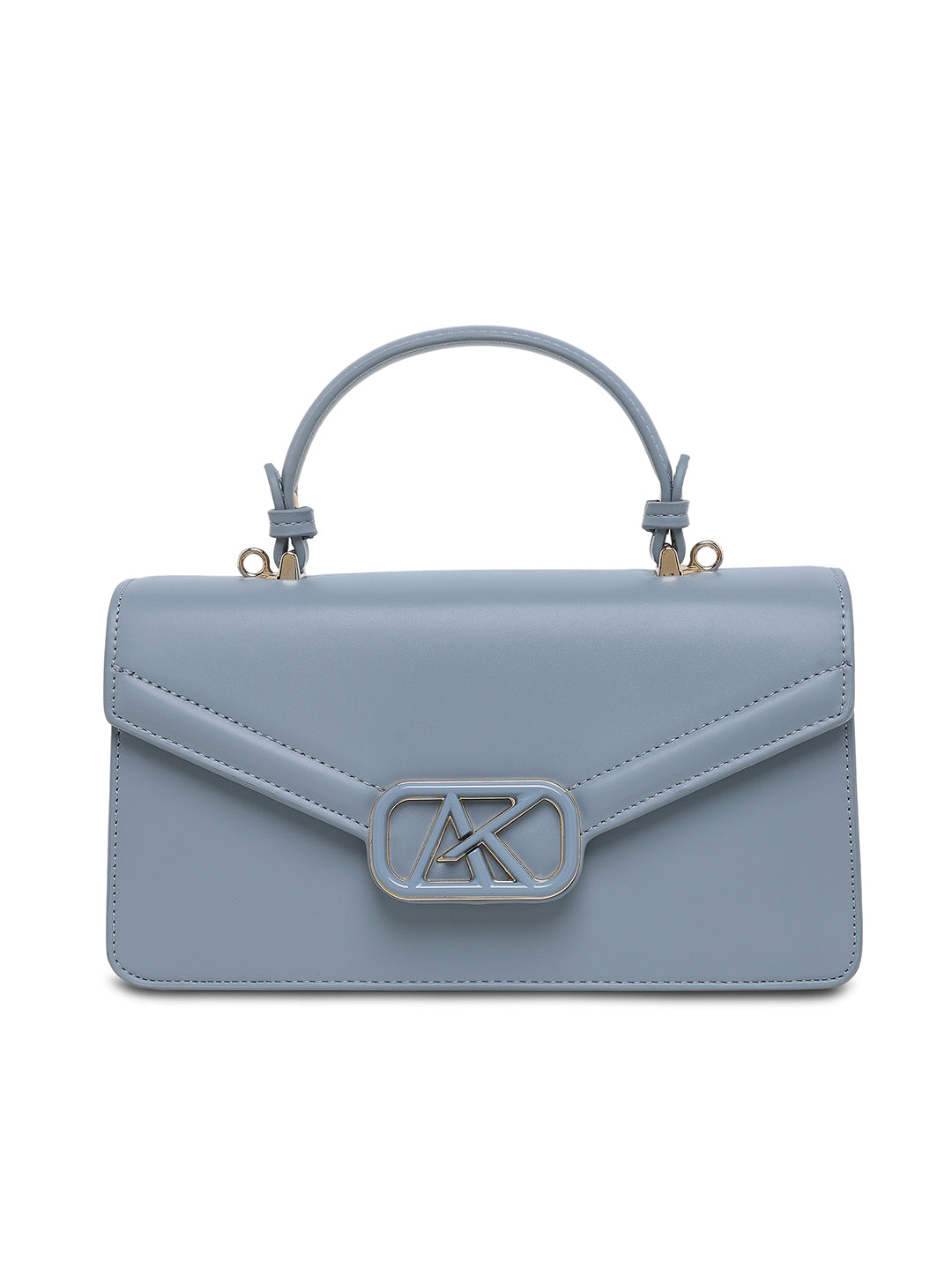 Mayfair Flap Medium Satchel Bag Blue