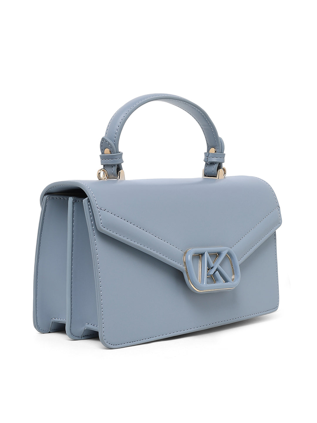 Mayfair Flap Medium Satchel Bag Blue