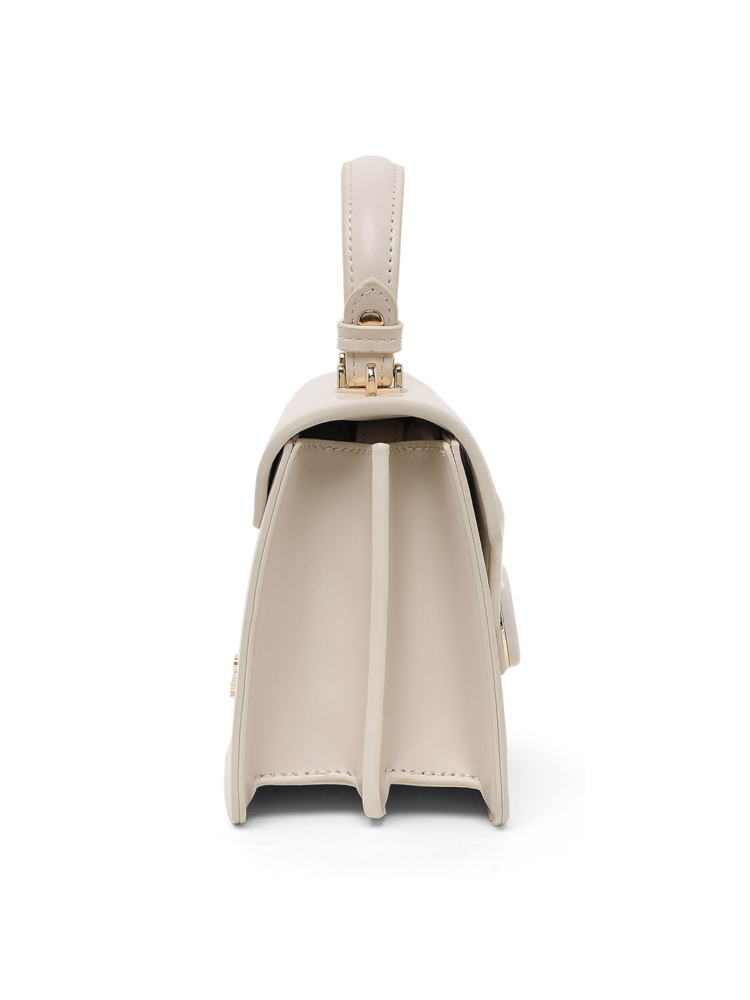 Mayfair Flap Medium Satchel Bag Off White