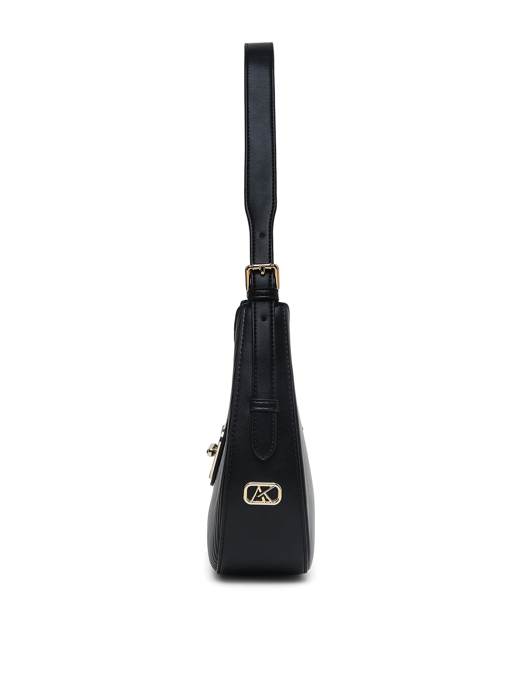 Greenwich Flap Small Hobo Bag Black