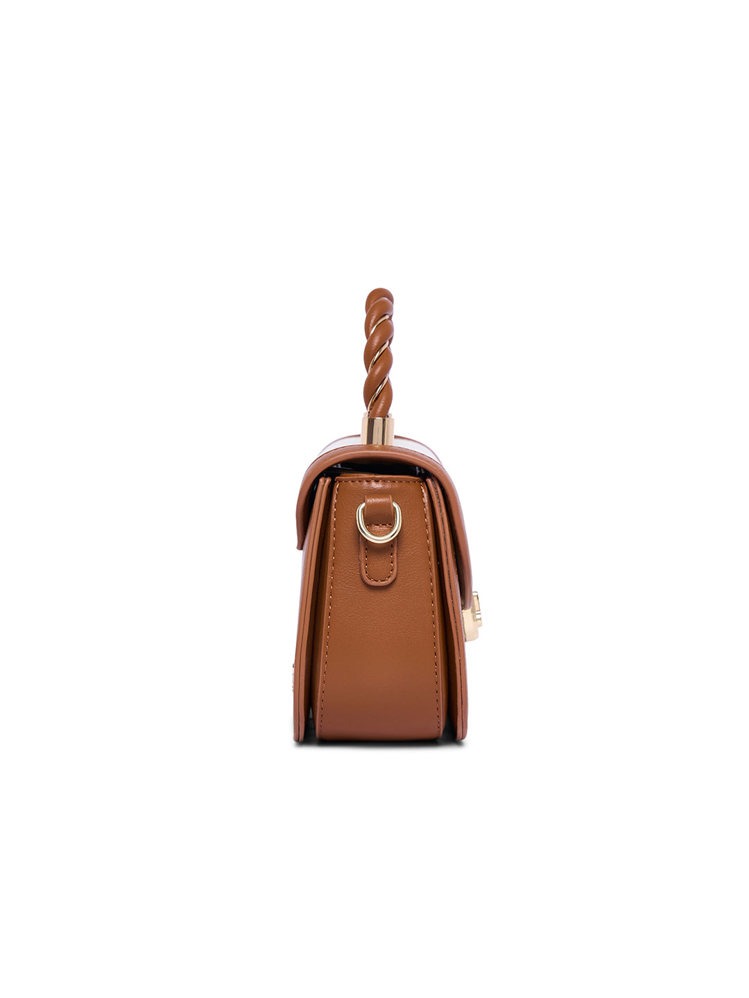 Trinity Flap Small Satchel Tan