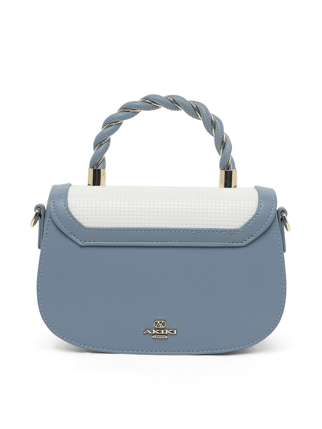 Trinity Flap Small Satchel Bag Blue