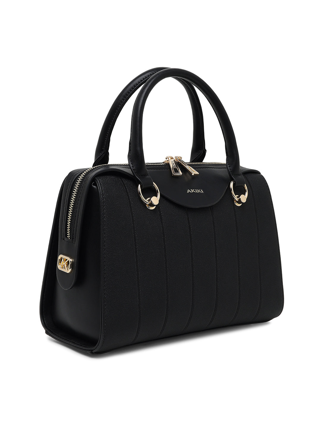 Elizabeth Medium Satchel Bag Black