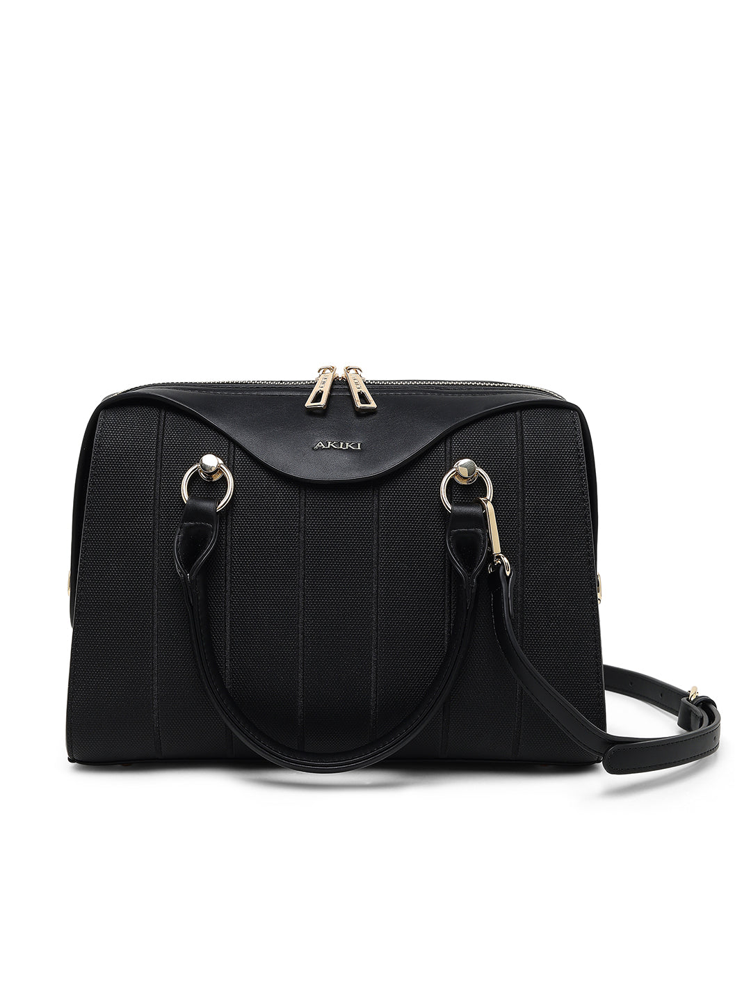 Elizabeth Medium Satchel Bag Black