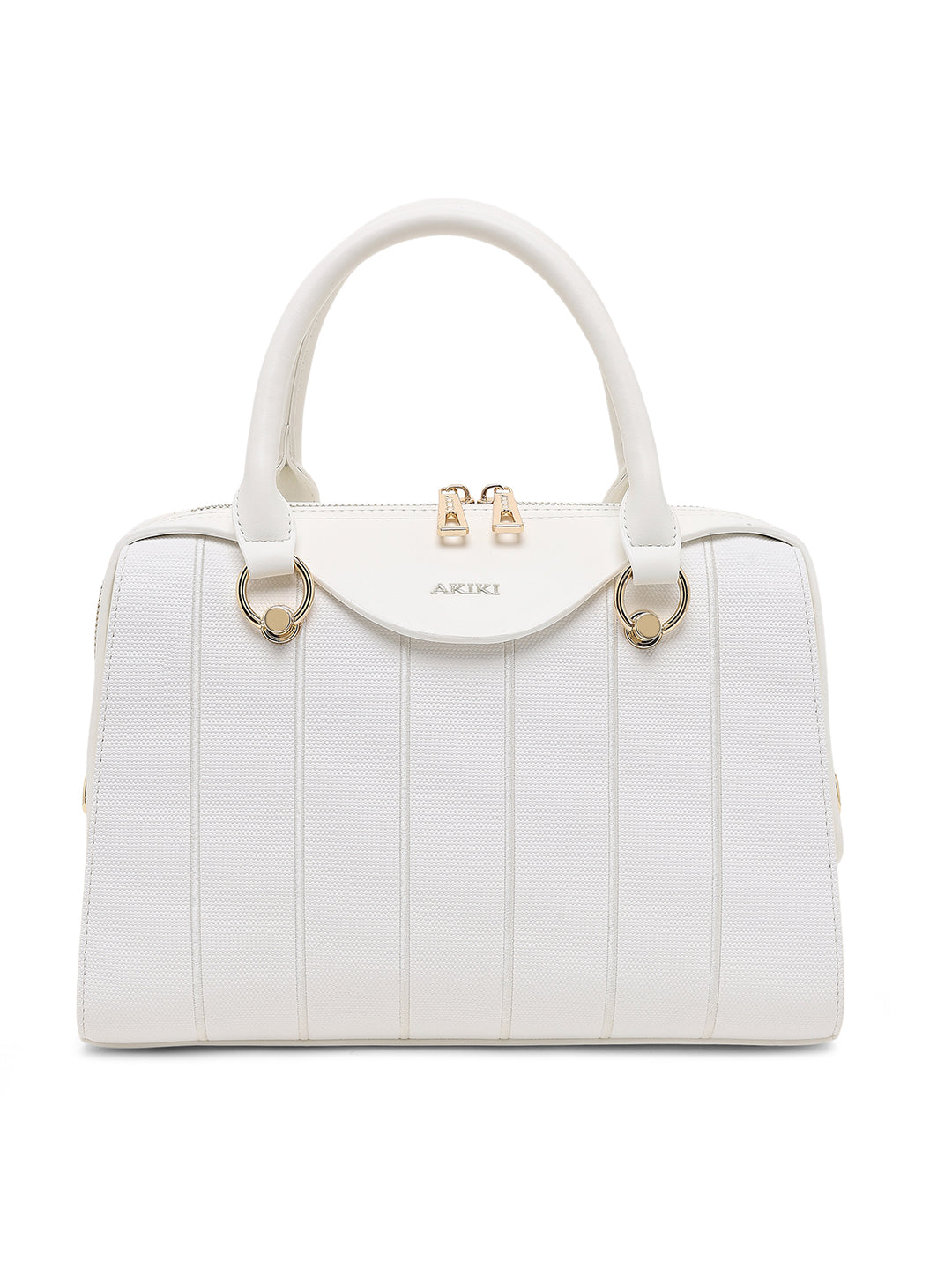 Elizabeth Medium Satchel Bag White