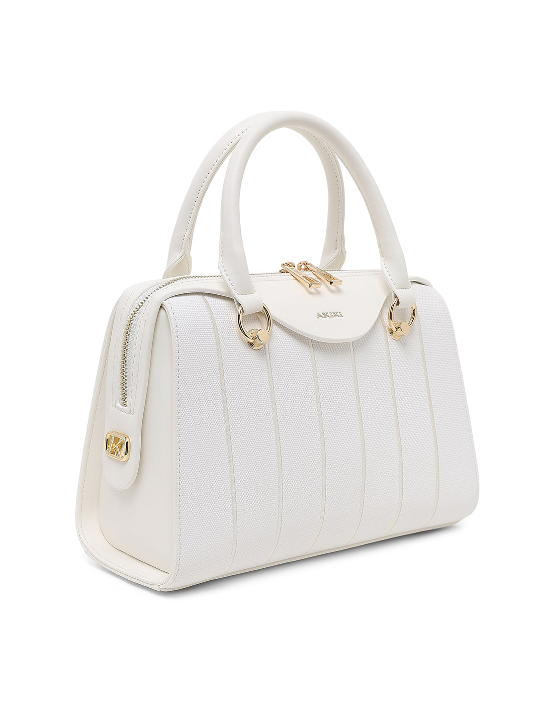 Elizabeth Medium Satchel Bag White