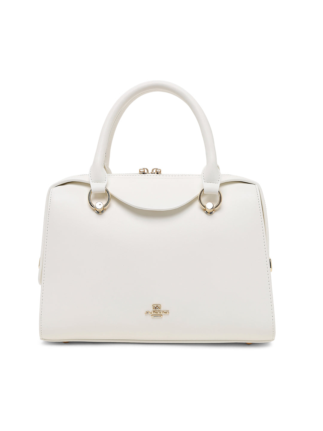 Elizabeth Medium Satchel Bag White