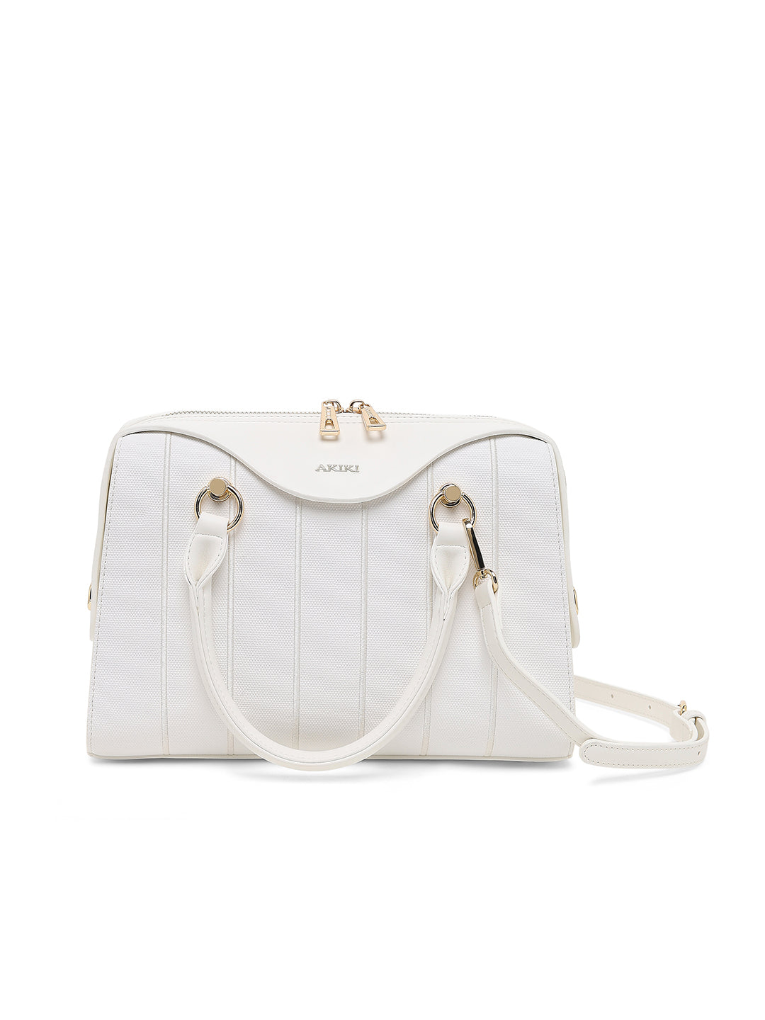 Elizabeth Medium Satchel Bag White