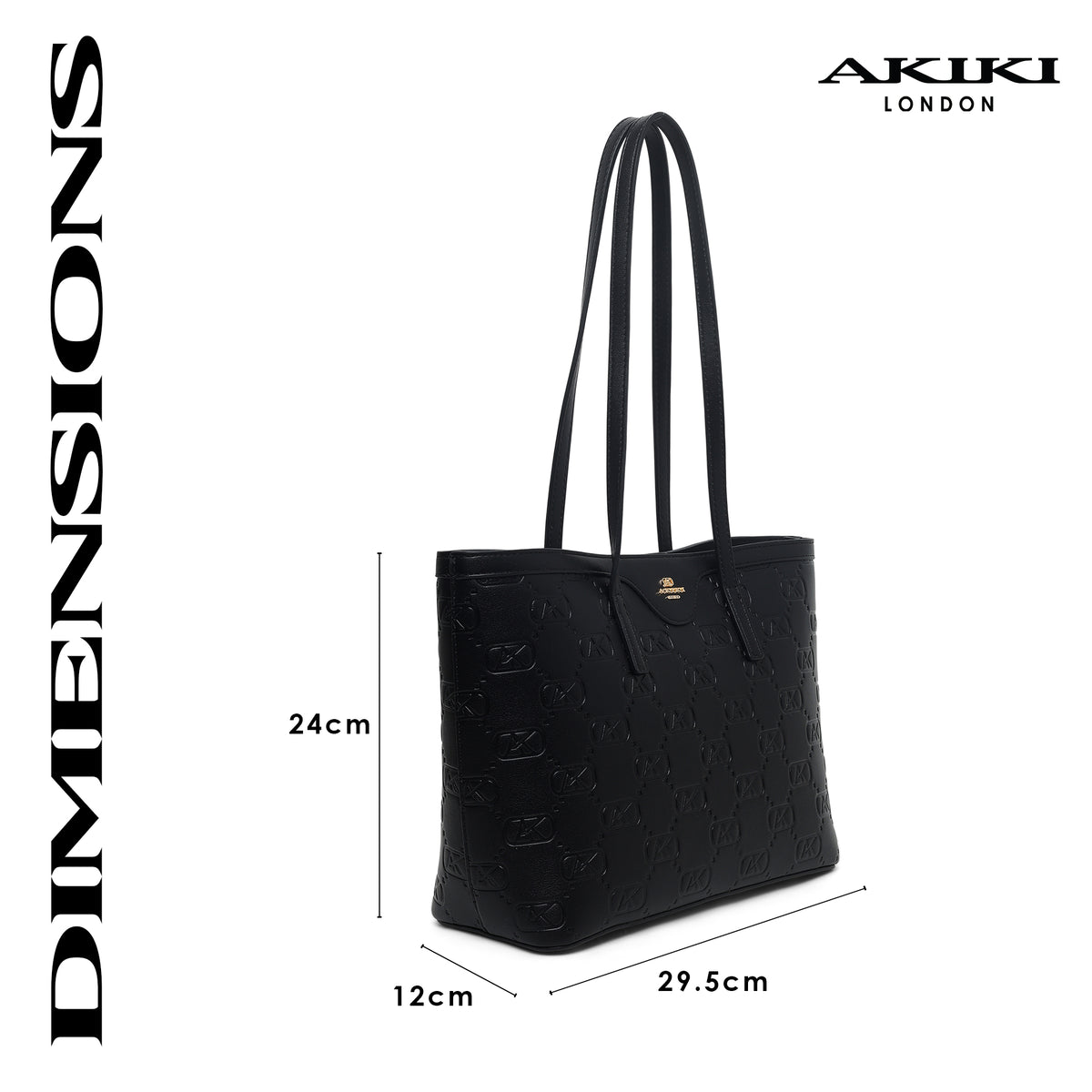 Regent Medium Tote Bag Black
