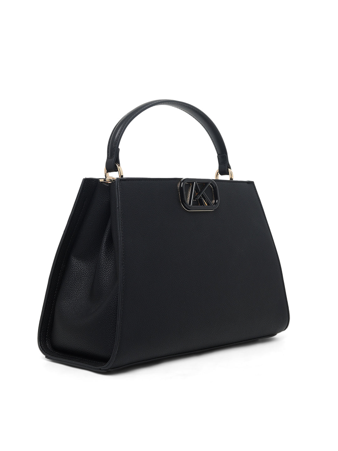 Leicester 2 Compartments Large Satchel Bag Black