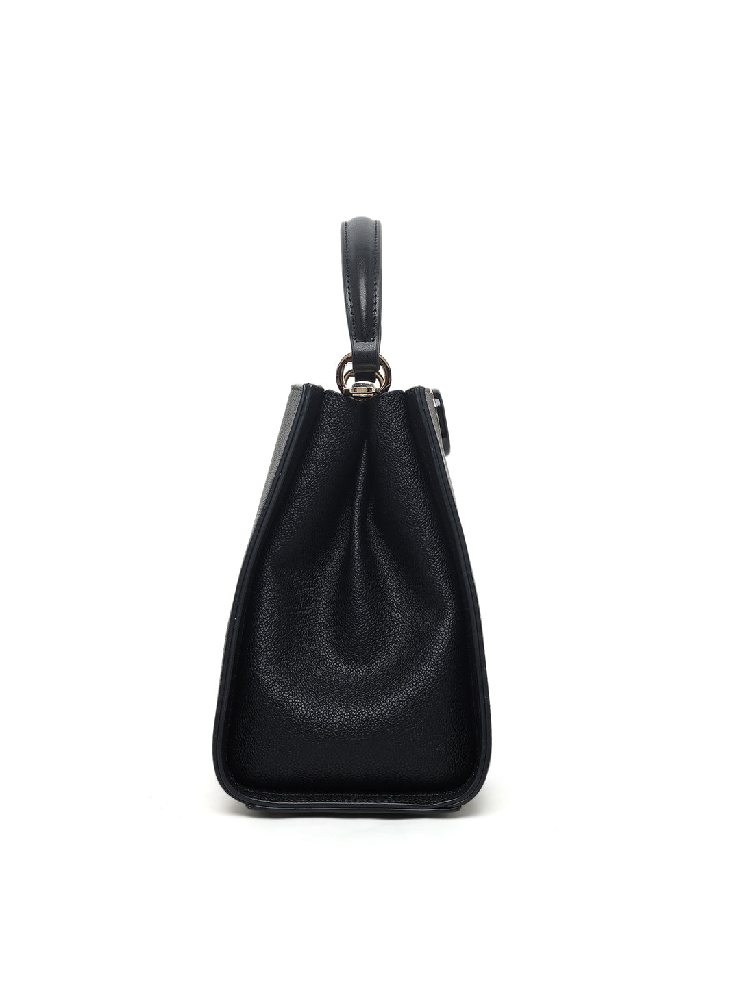 Leicester 2 Compartments Large Satchel Bag Black