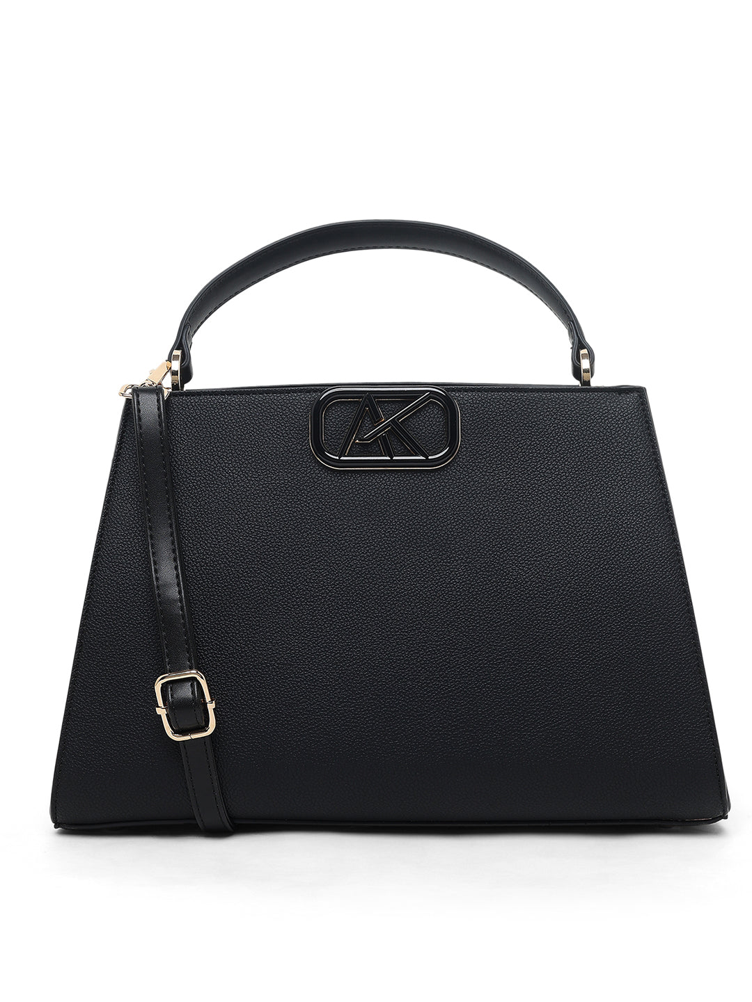 Leicester 2 Compartments Large Satchel Bag Black