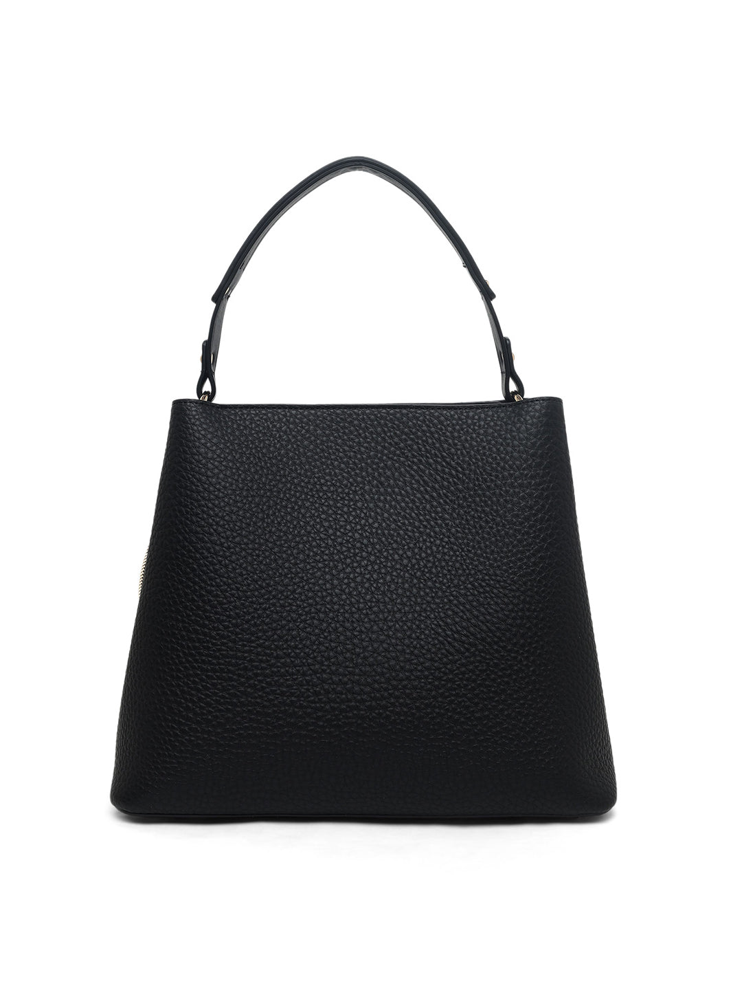 Thames 3 Compartments Large Bucket Bag Black