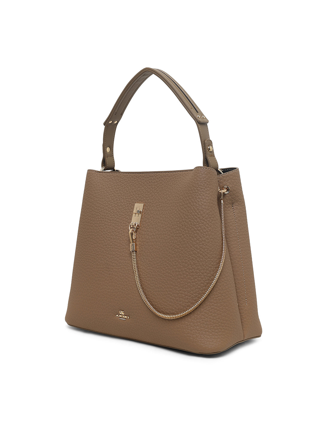 Thames 3 Compartments Large Bucket Bag Beige