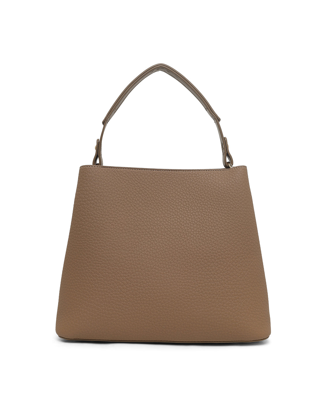 Thames 3 Compartments Large Bucket Bag Beige