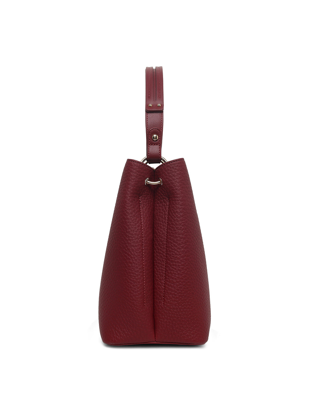 Thames 3 Compartments Large Bucket Bag Red