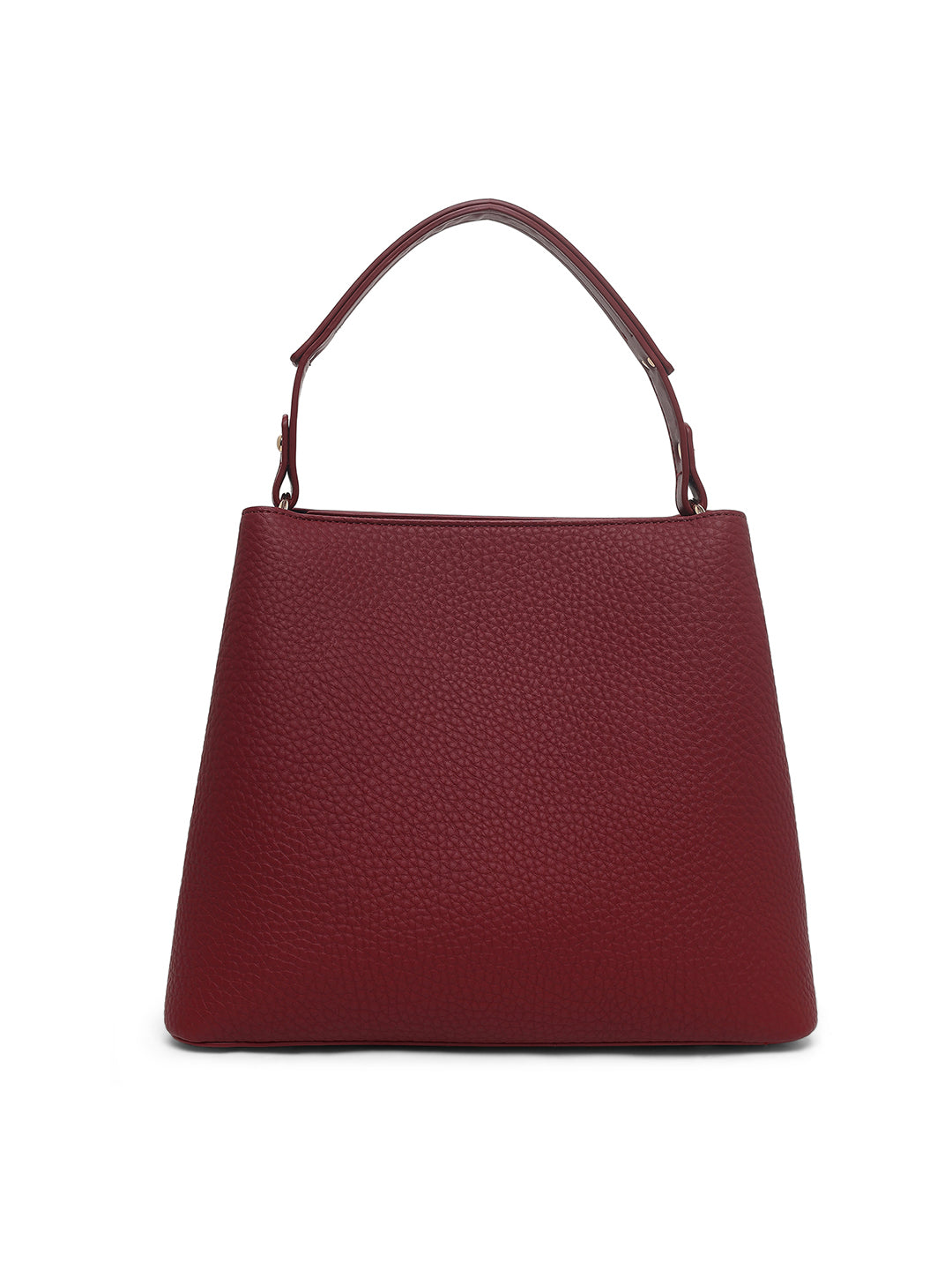 Thames 3 Compartments Large Bucket Bag Red