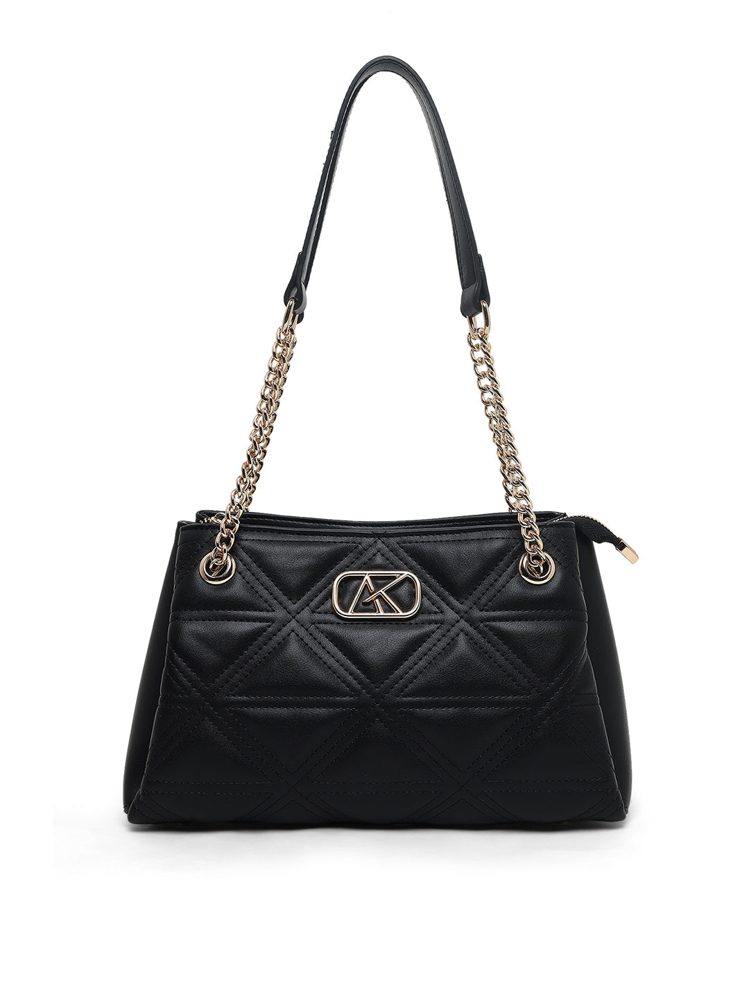 Piccadilly 3 Compartments Small Satchel Bag Black
