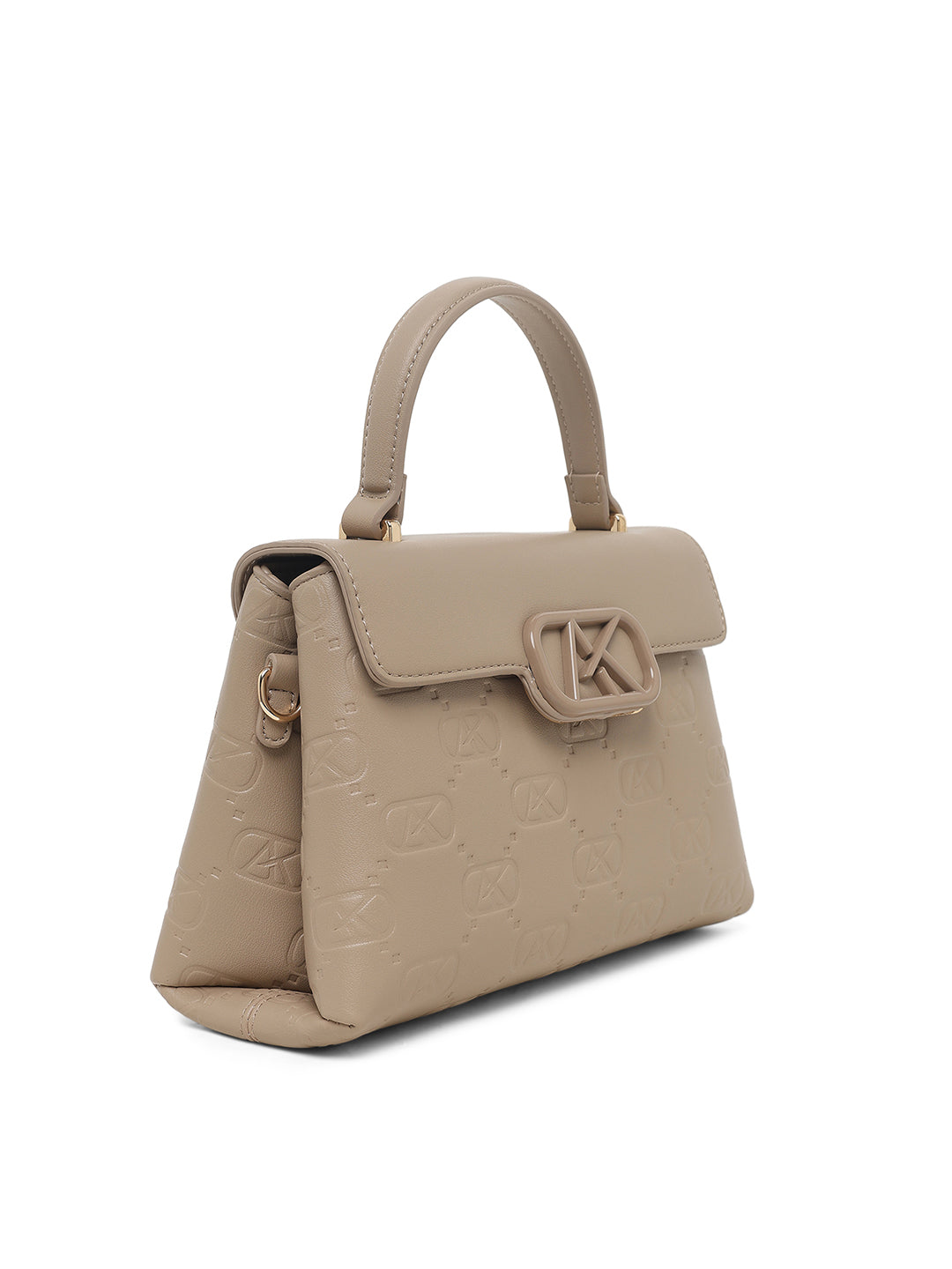 Strand 2 Compartments Small Satchel Bag Beige