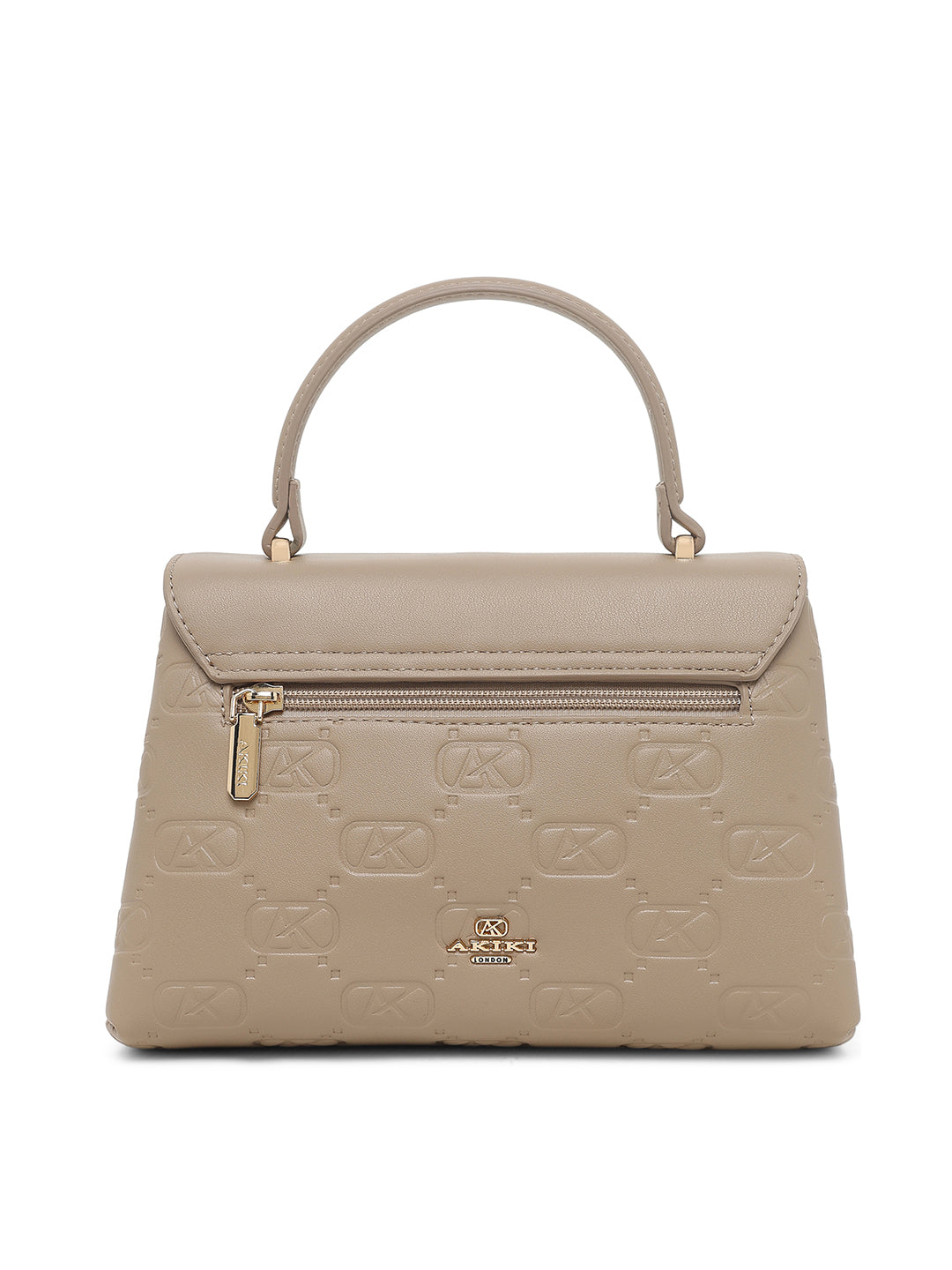 Strand 2 Compartments Small Satchel Bag Beige