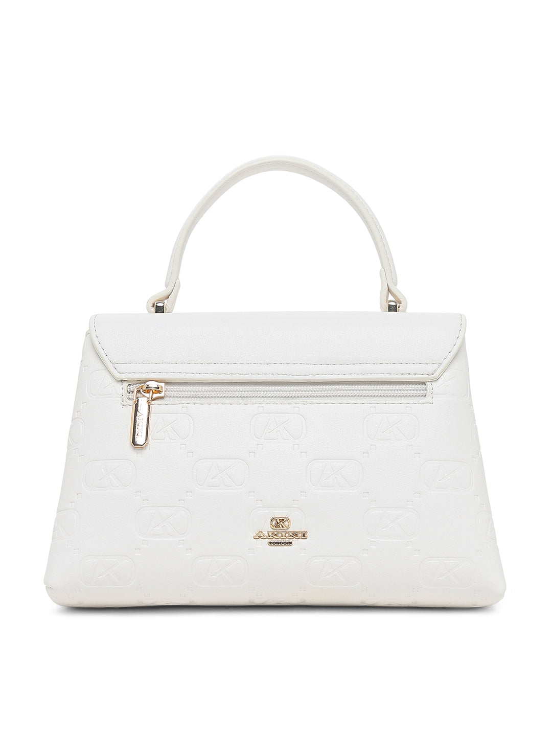 Strand 2 Compartments Small Satchel Bag White