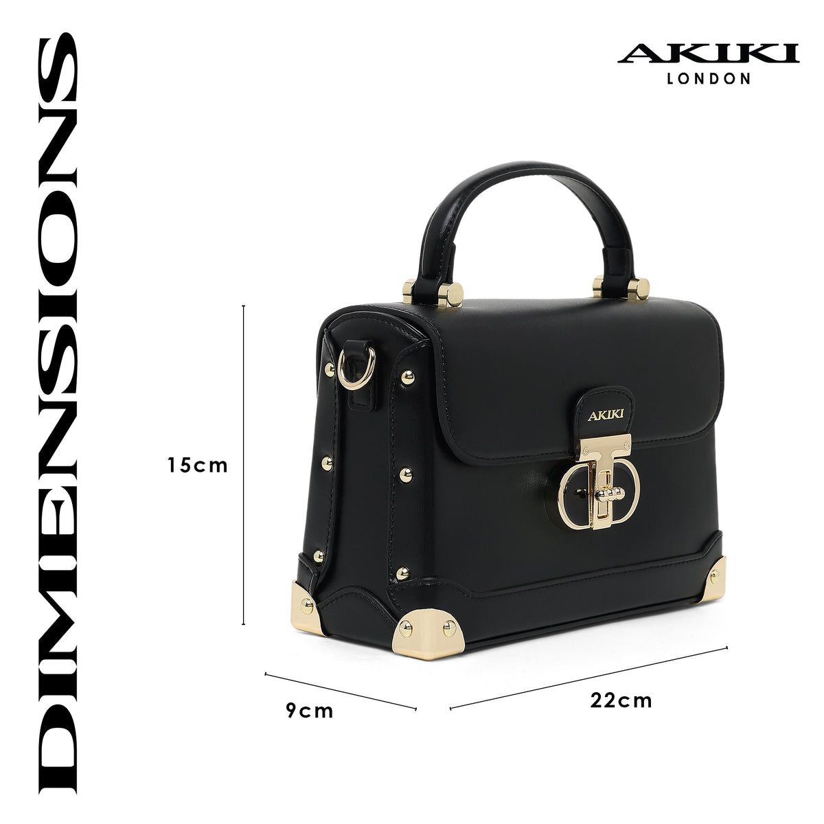 Westminster Small Satchel Bag Black
