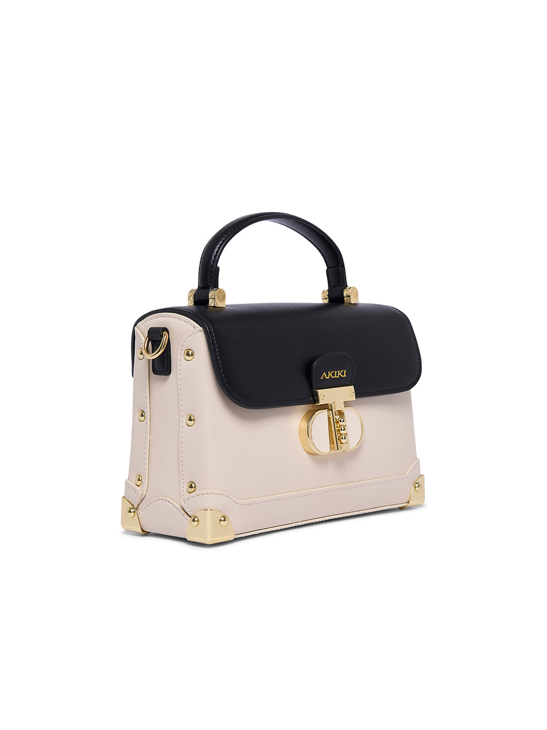 Westminster Small Satchel Bag White/Black