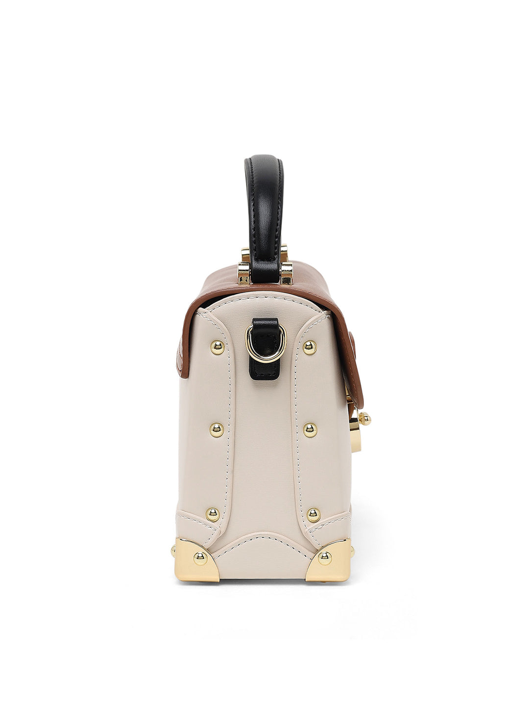 Westminster Small Satchel Bag White/Tan