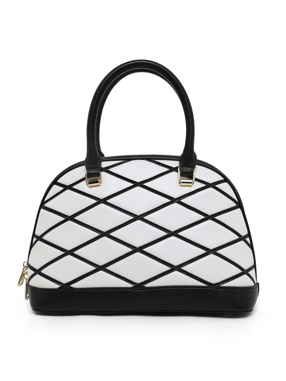 Buckingham Medium Dome Satchel Bag White