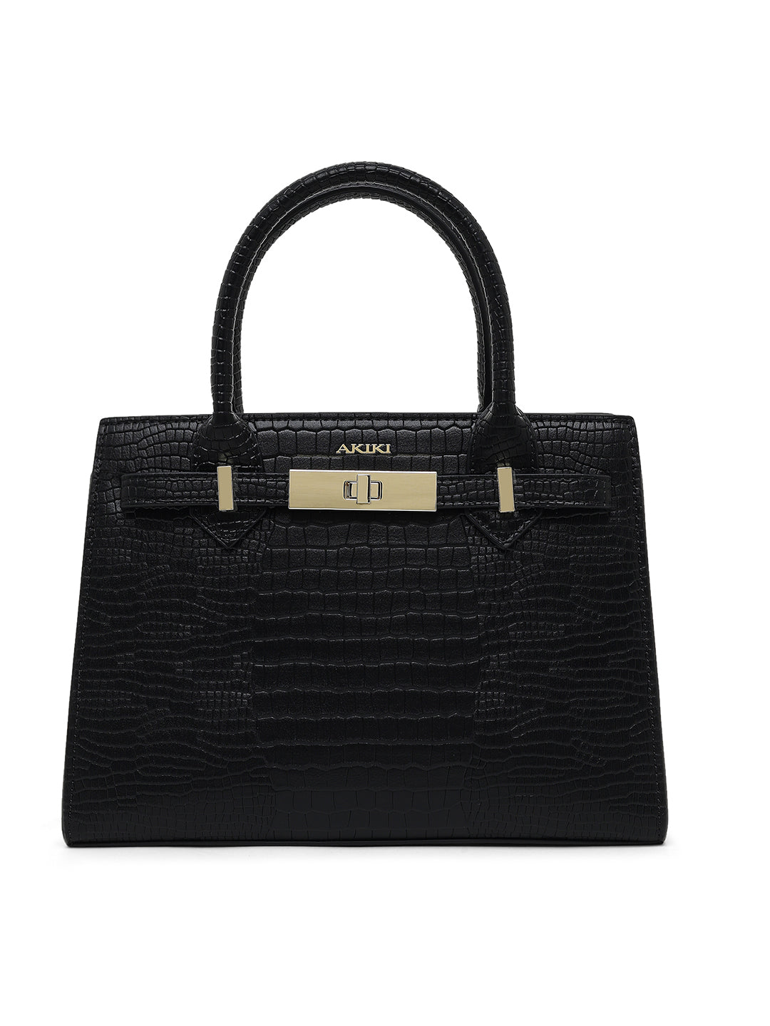 Kensington Medium Satchel Bag Black