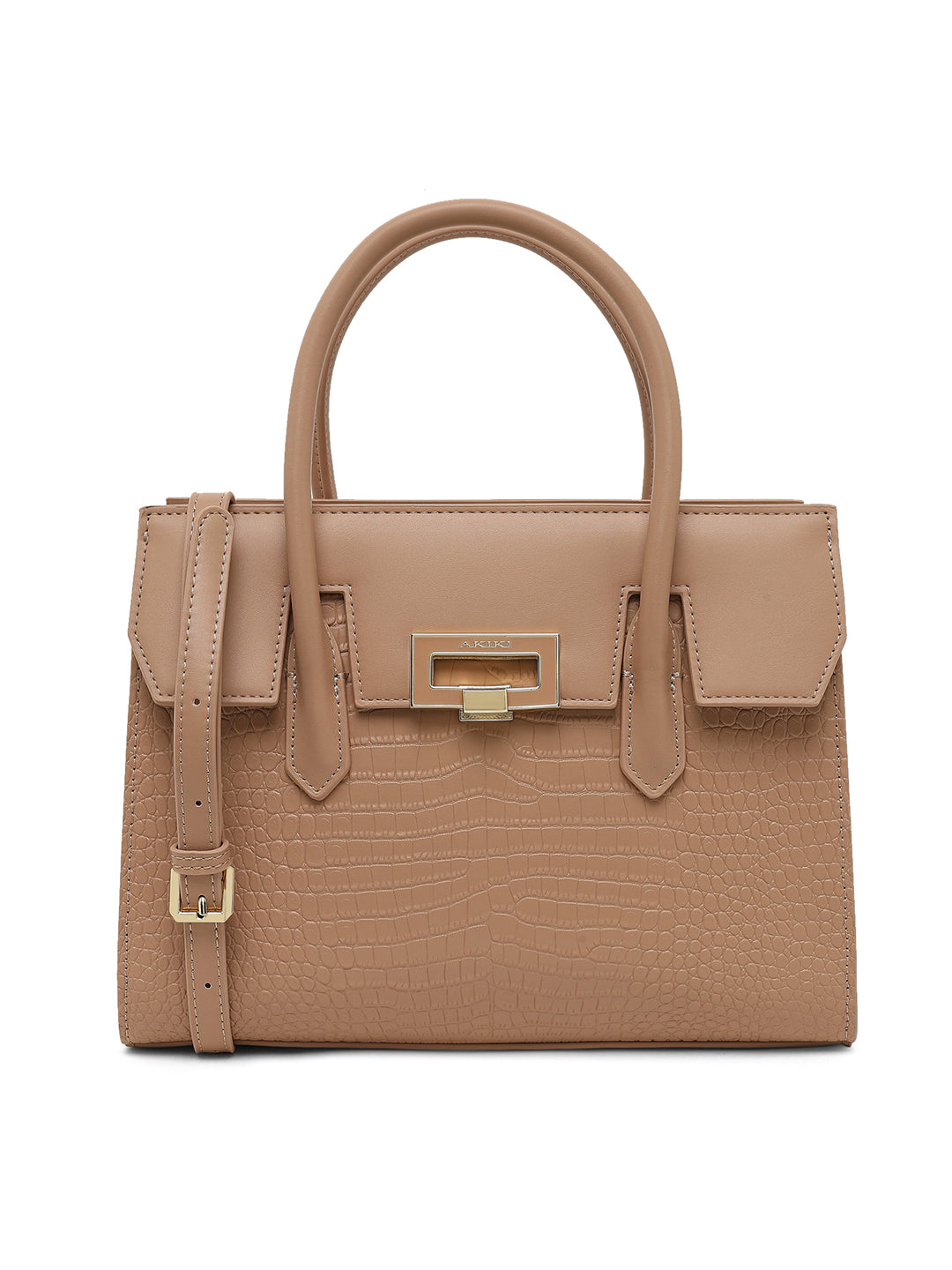 Camden Medium Satchel Bag Beige