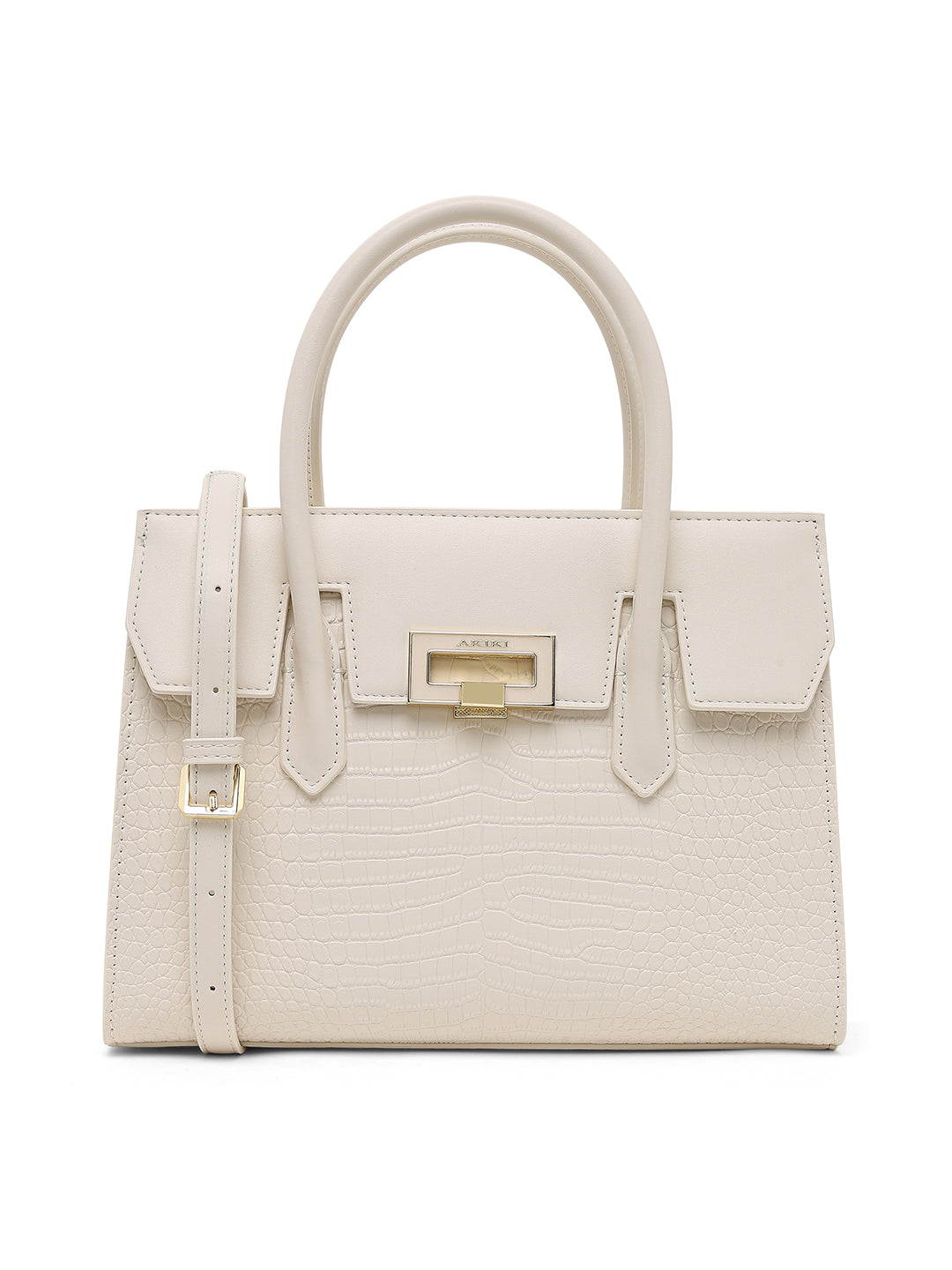 Camden Medium Satchel Bag White