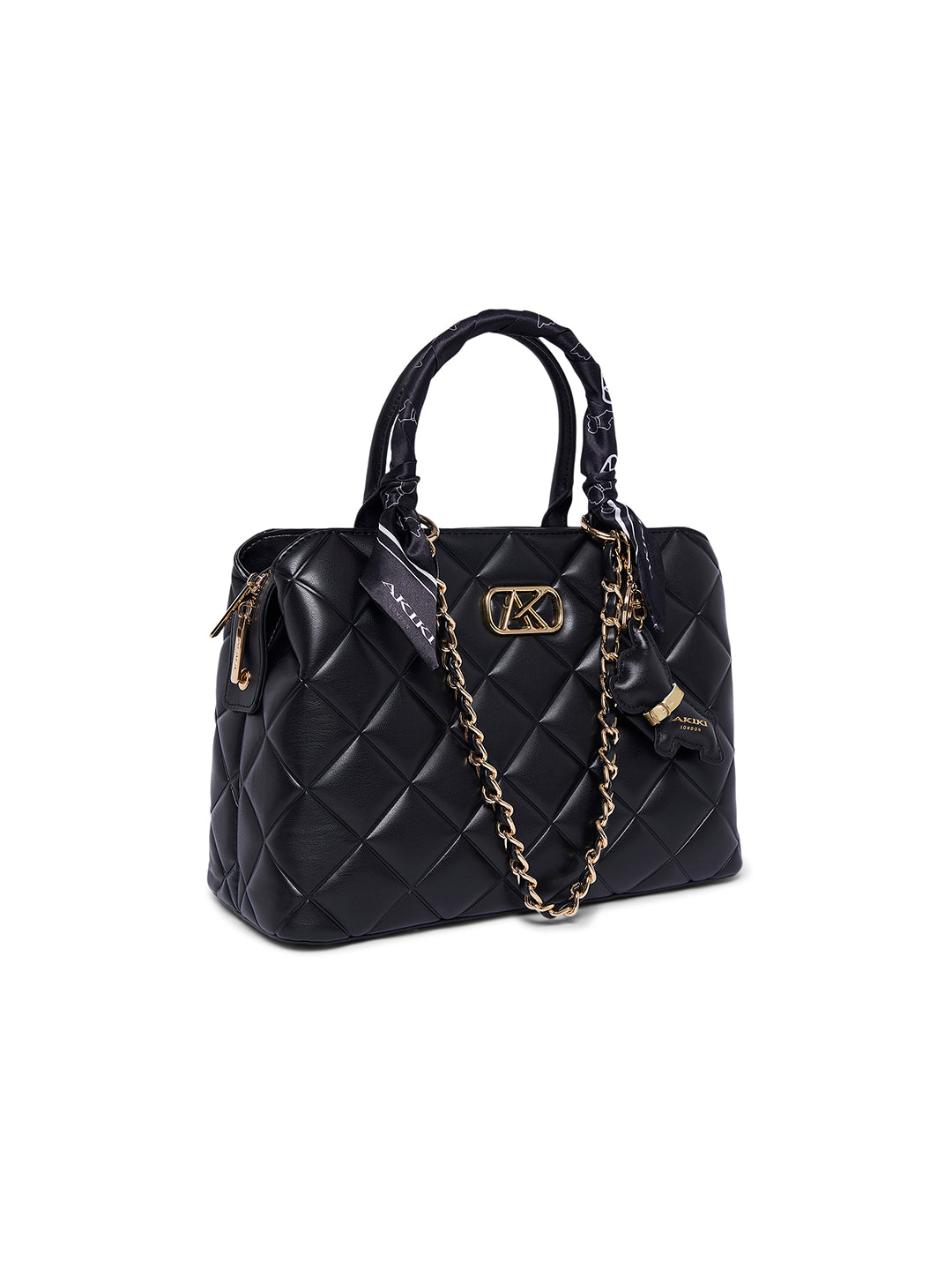 Waterloo 13 Medium Satchel Bag Black