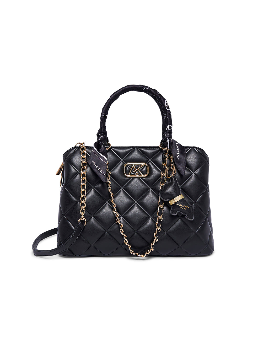 Waterloo 13 Medium Satchel Bag Black