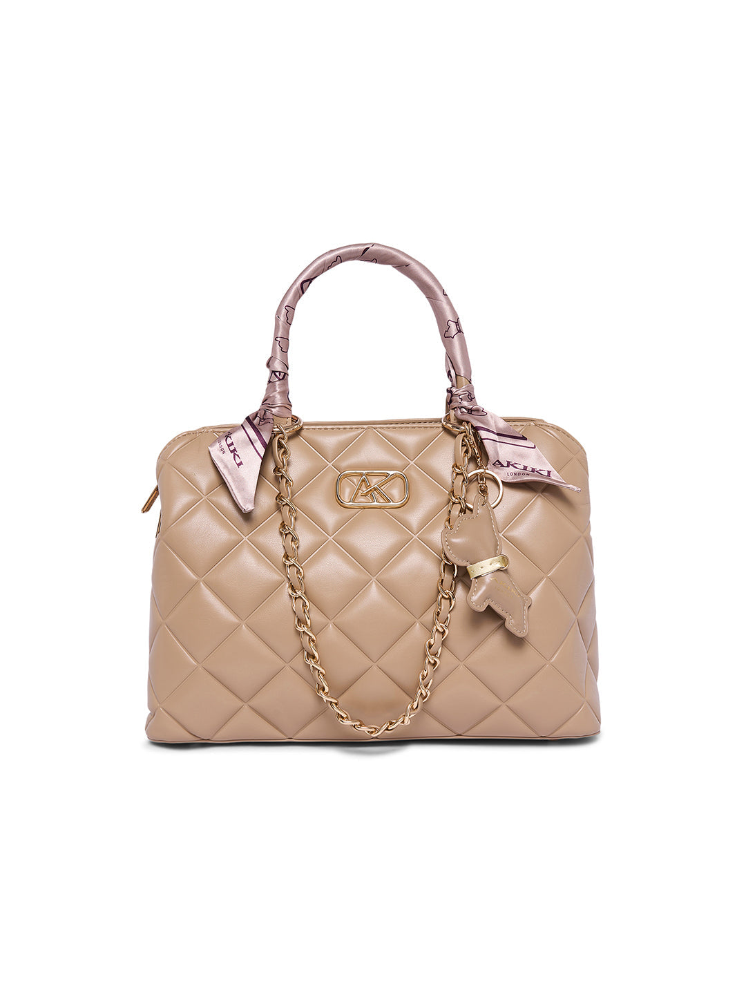 Waterloo 13 Medium Satchel Bag Beige