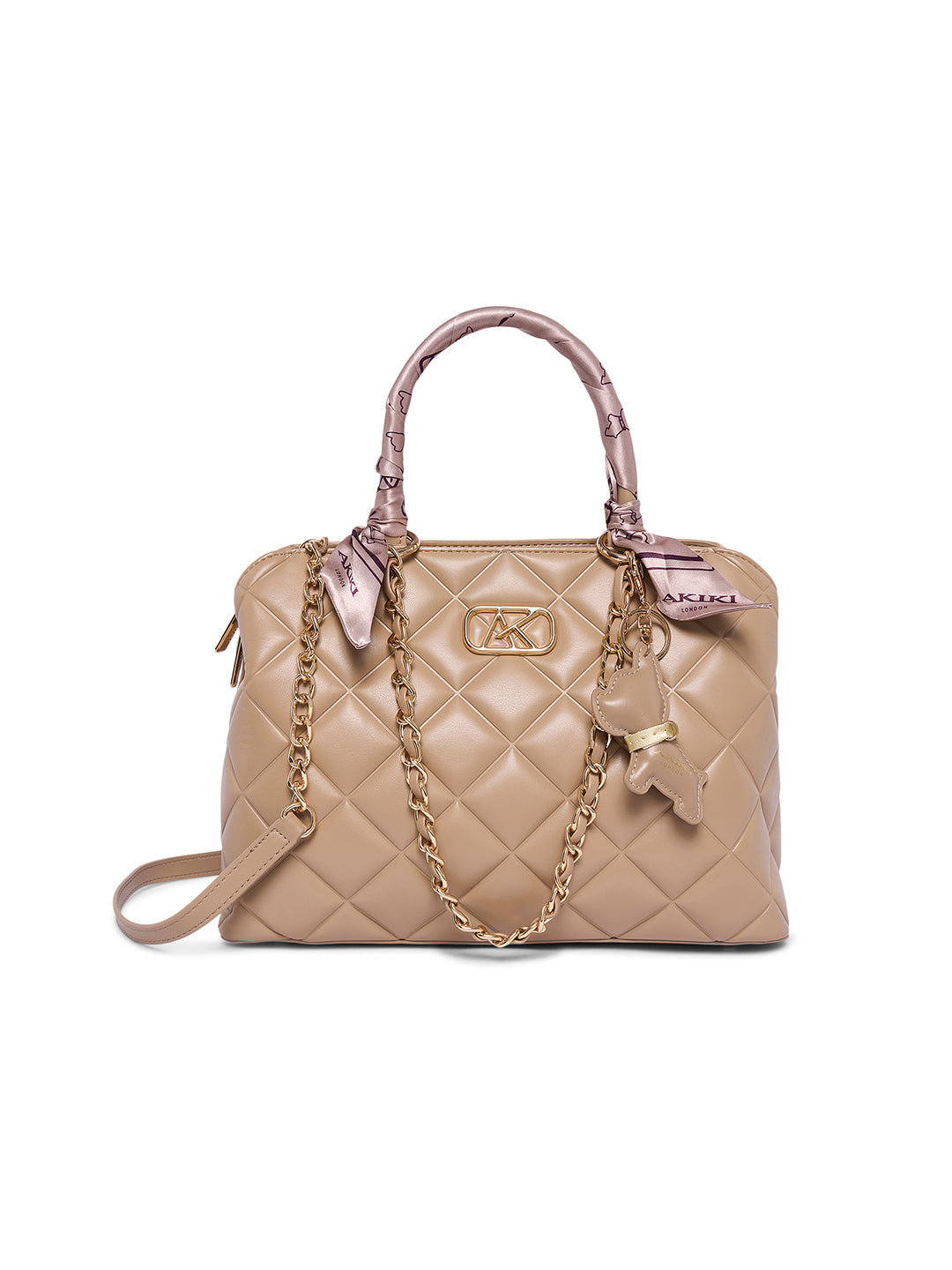 Waterloo 13 Medium Satchel Bag Beige