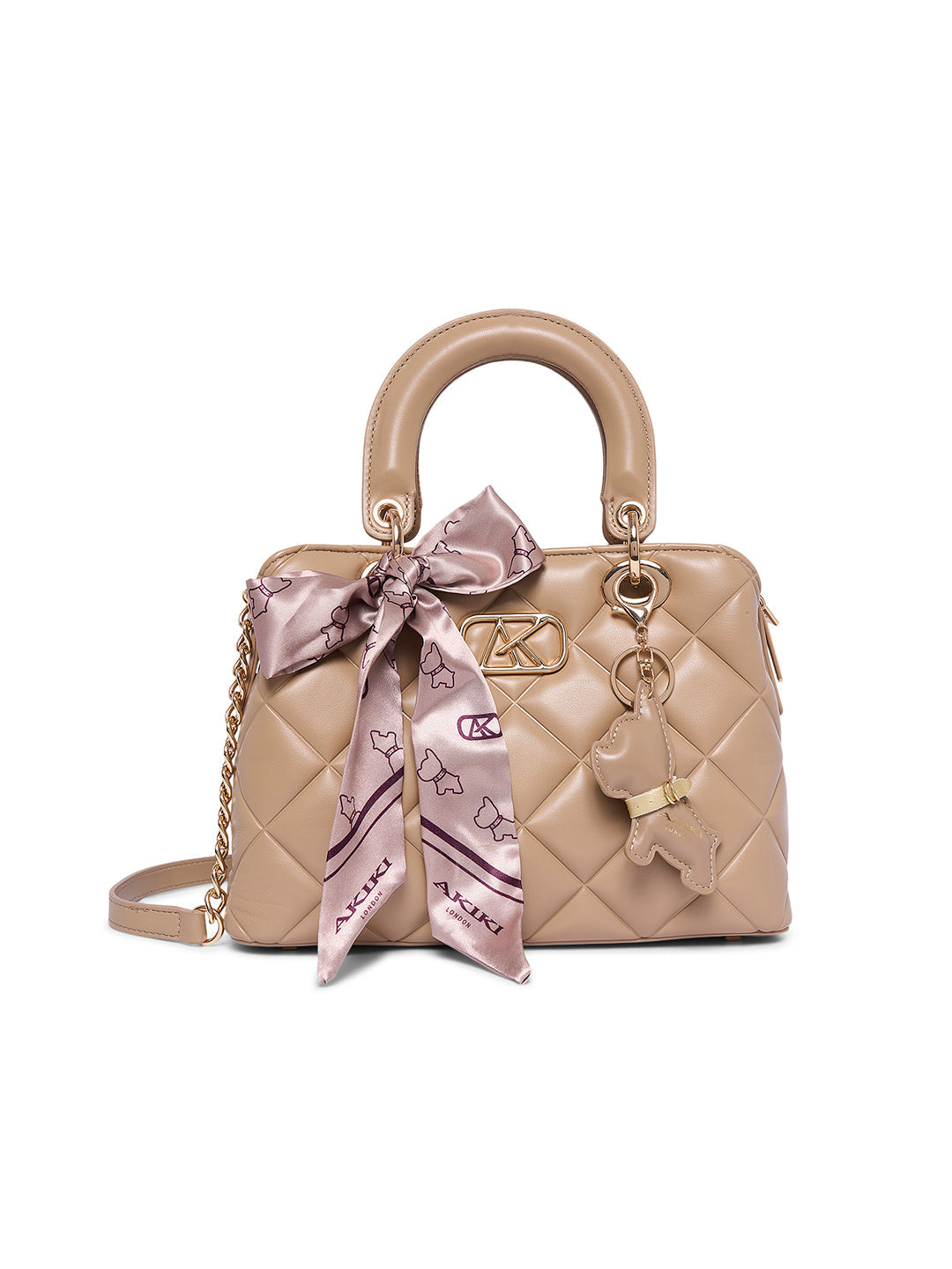 Whitehall 11 Small Satchel Bag Beige