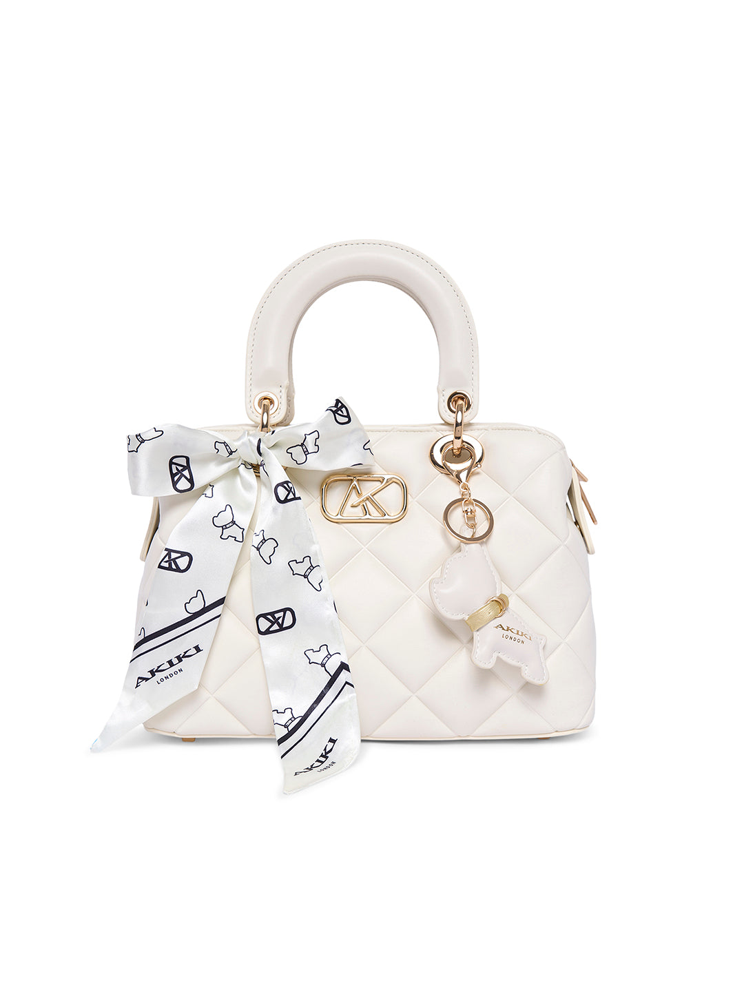 Whitehall 11 Small Satchel Bag Off White