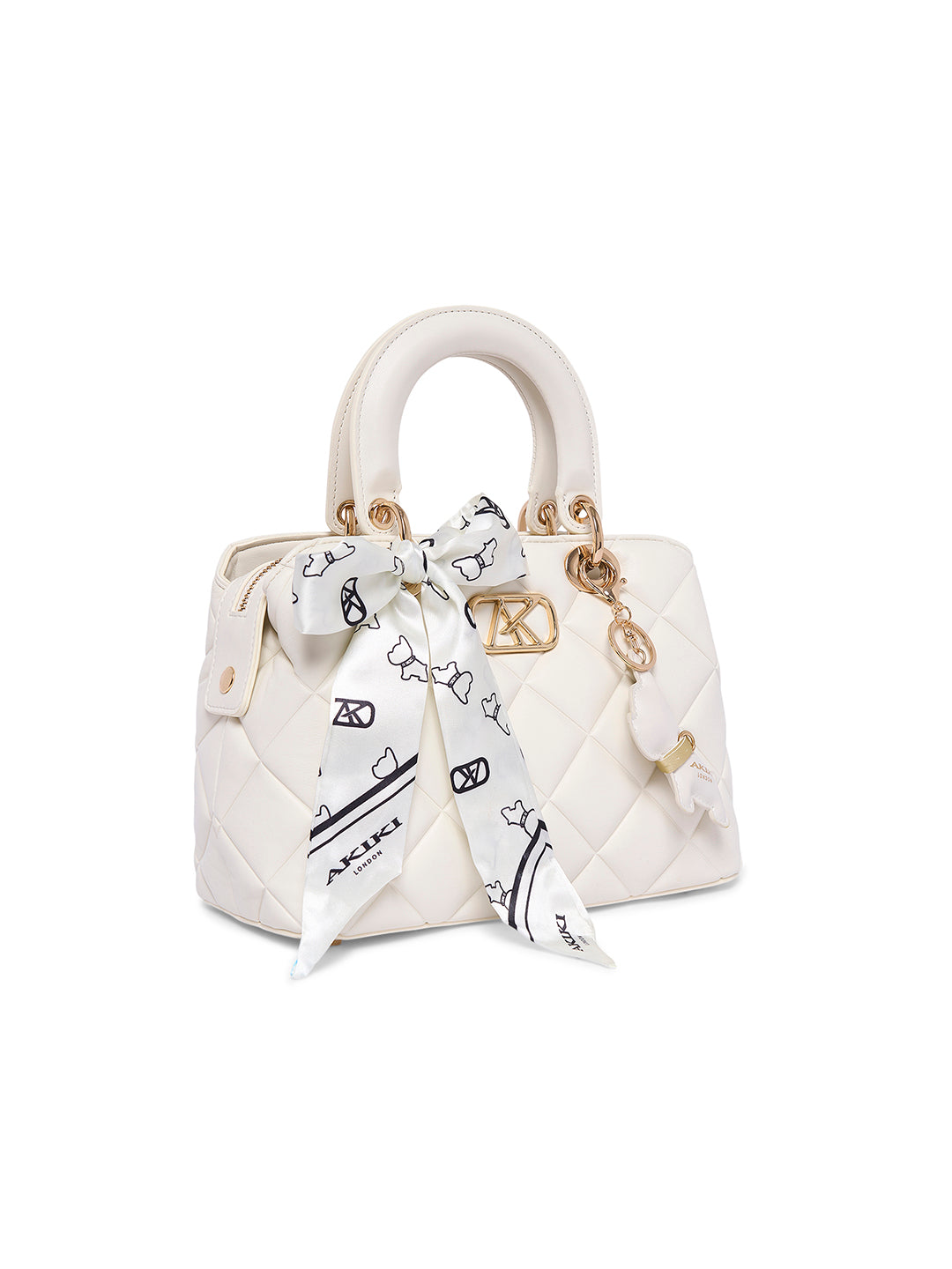 Whitehall 11 Small Satchel Bag Off White