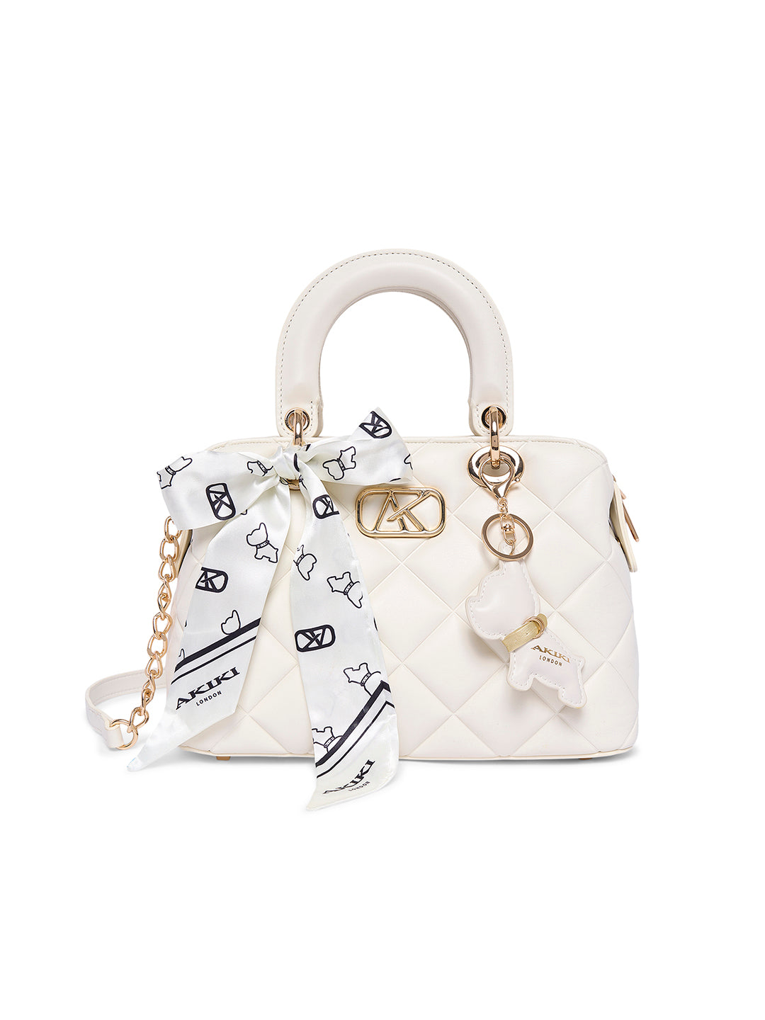 Whitehall 11 Small Satchel Bag Off White