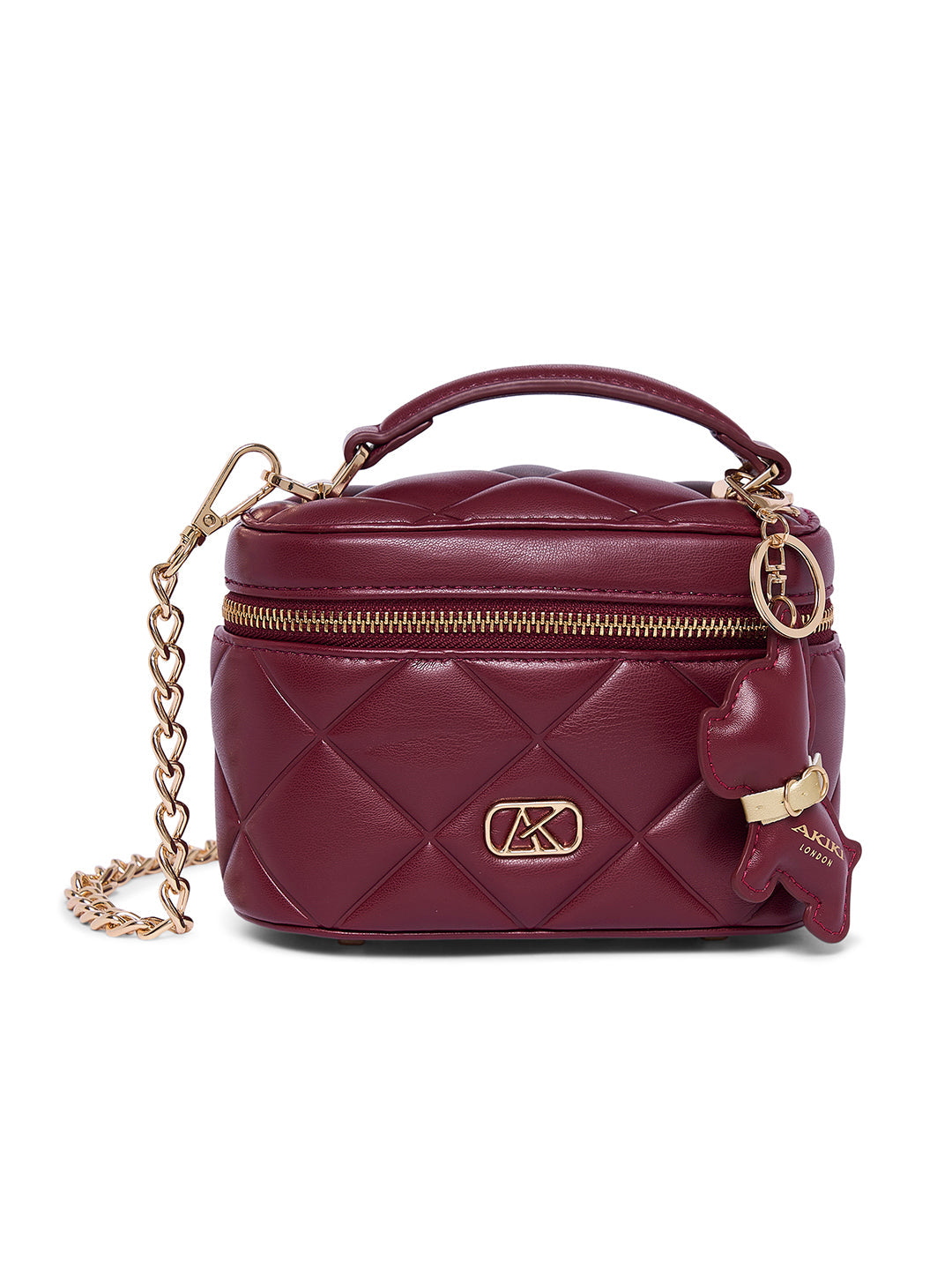 Clapham 7 Small Vanity Bag Wine