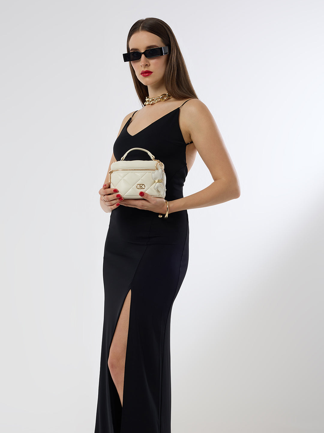 Clapham 7 Small Vanity Bag Off White