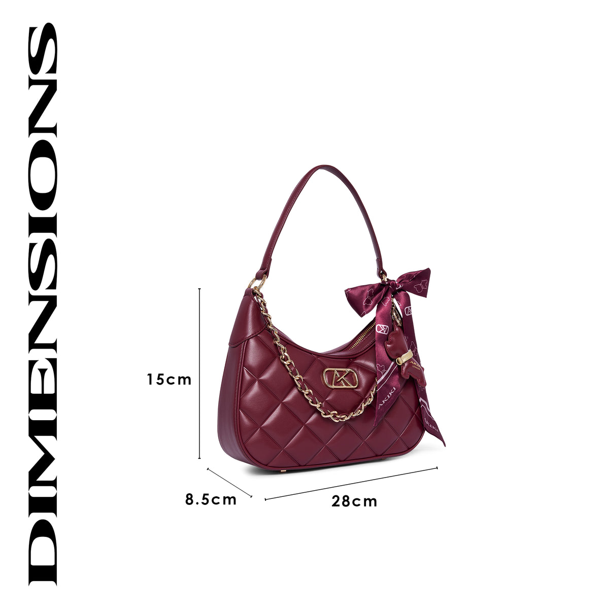 Catford 8 Small Hobo Bag Wine