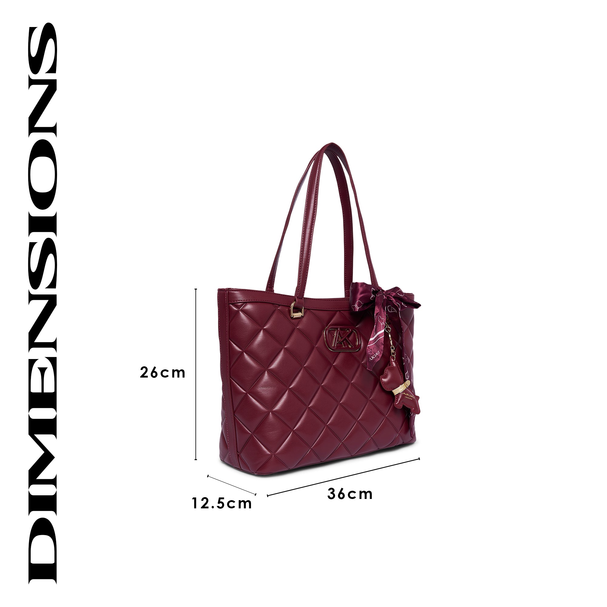 Vauxhall 36 Large Tote Bag Wine