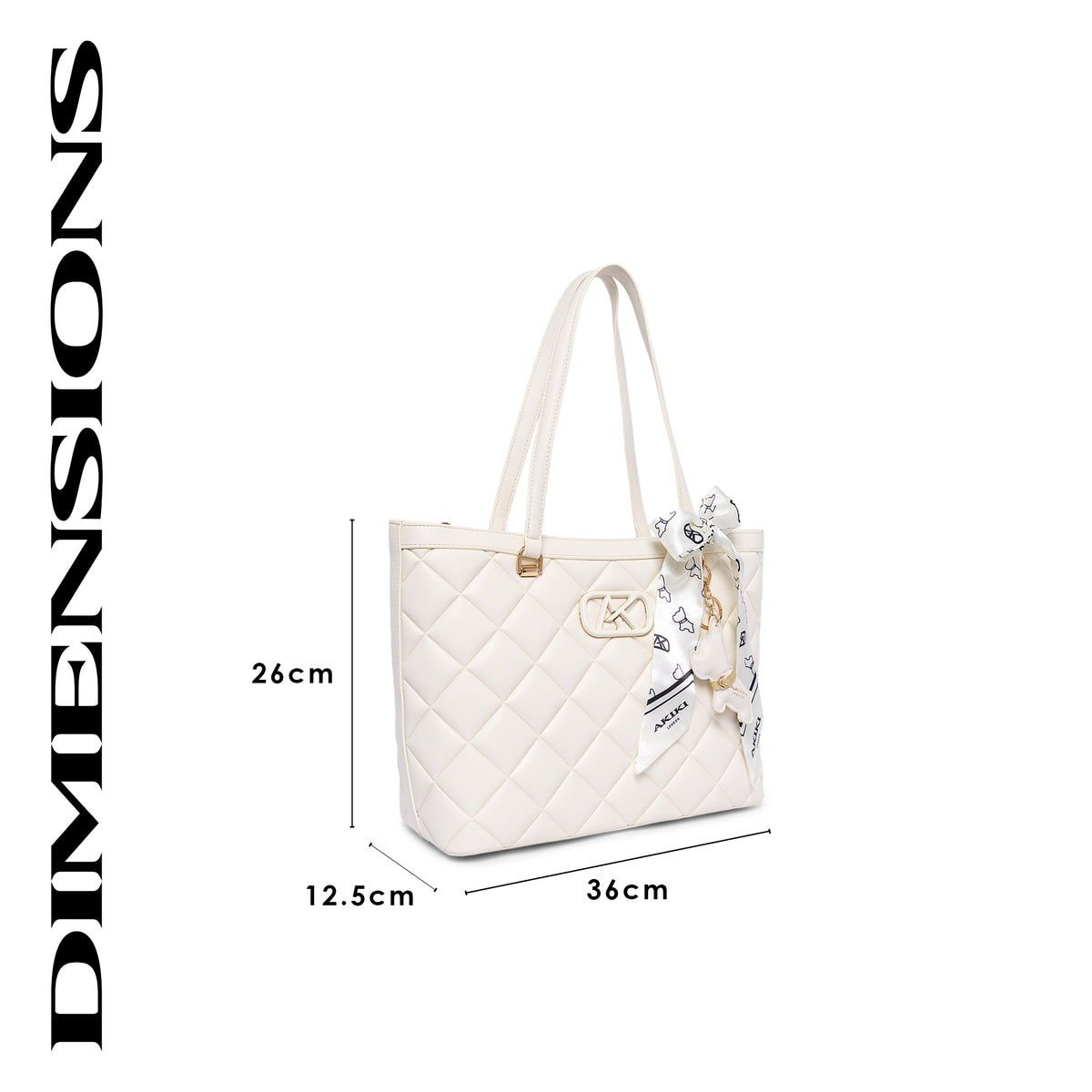 Vauxhall 36 Large Tote Bag Off White
