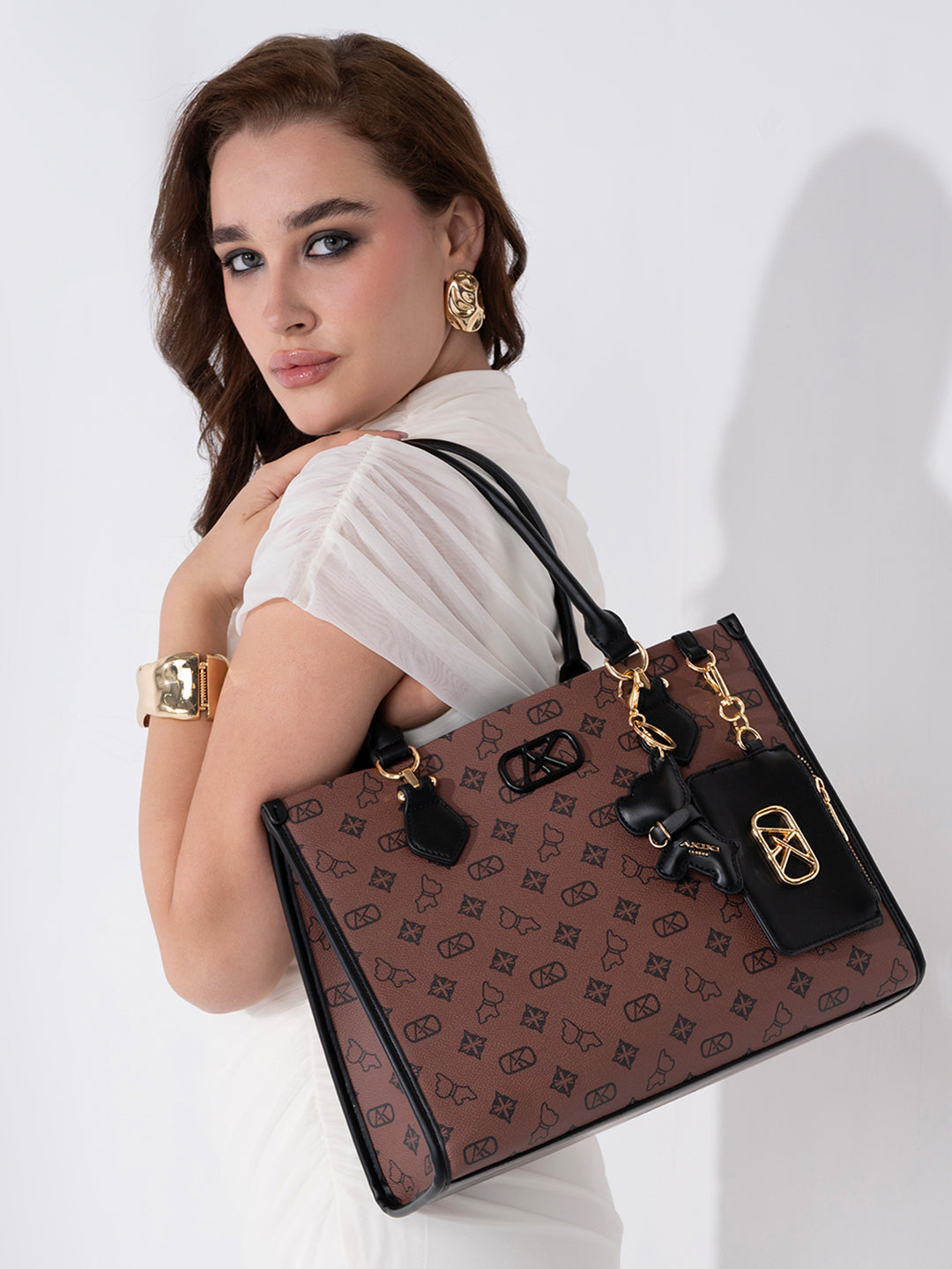 Holborn Large Box Satchel Bag Choco