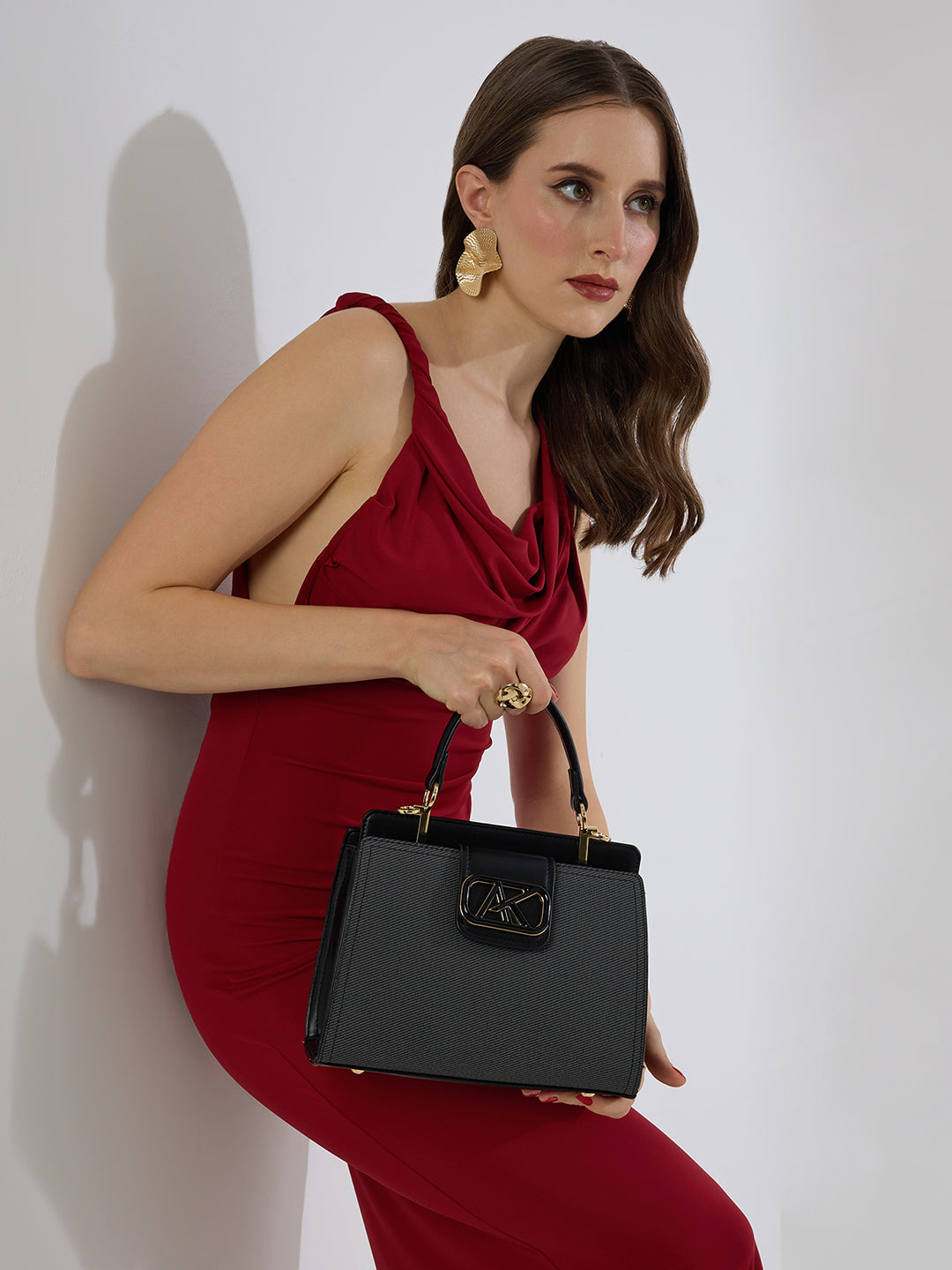 Norbury 25 Medium Satchel Bag Grey