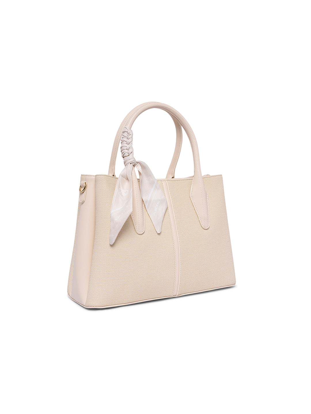 Lewisham 34 Medium Satchel Bag Off White