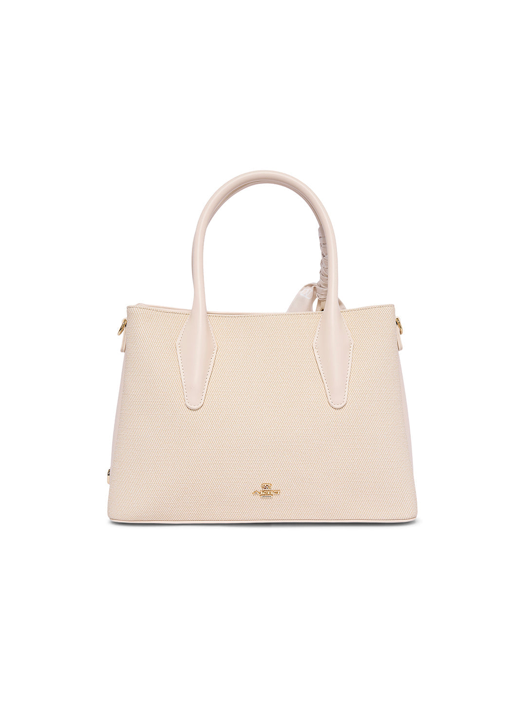 Lewisham 34 Medium Satchel Bag Off White